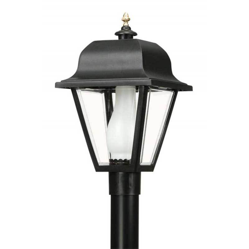 Wave Lighting 412 Saxony Outdoor Post Top with Glass Chimney